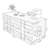 Industrial Container-Style Sideboard 59.05'' Sideboard