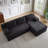 L-Shaped Cloud Sectional Sofa With Deep Seat,No Assembly Required,Modular Couches Sleeper For Living Room,Bedroom,Apartment-2028896479-2028896475