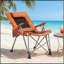Chaise de camping pliante réglable à 5 positions avec repose-pieds, chaise inclinable portable pour la randonnée, le camping, le jardin et le bureau
