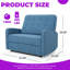 Fauteuil inclinable manuel en tissu d'ameublement durable-2091677874