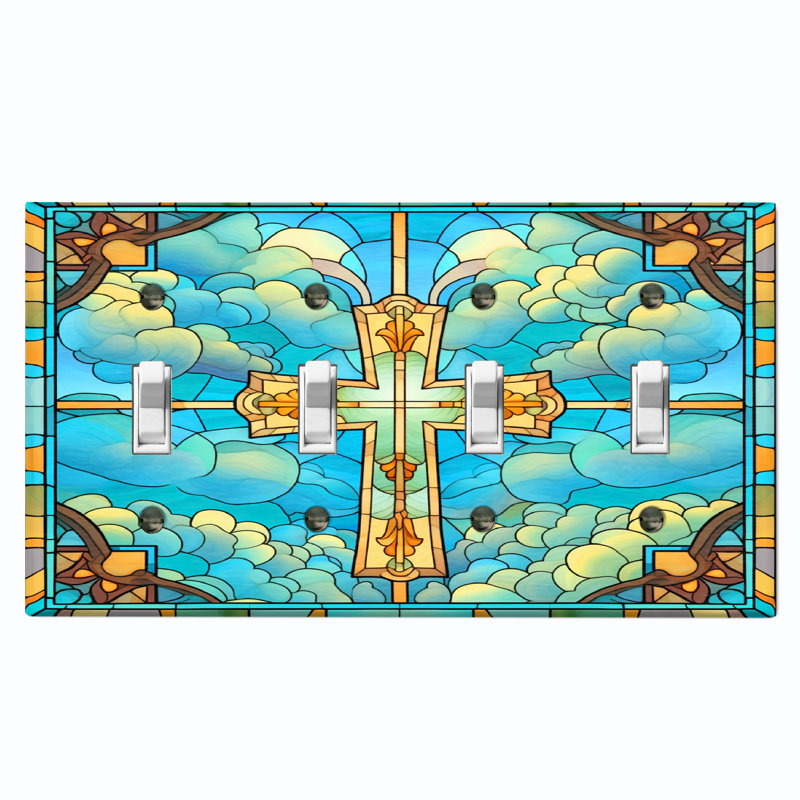 Plaque murale religieuse à 4 bandes