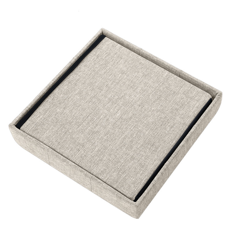 Carré capitonné de 15 po de largeur Lambertville, Beige