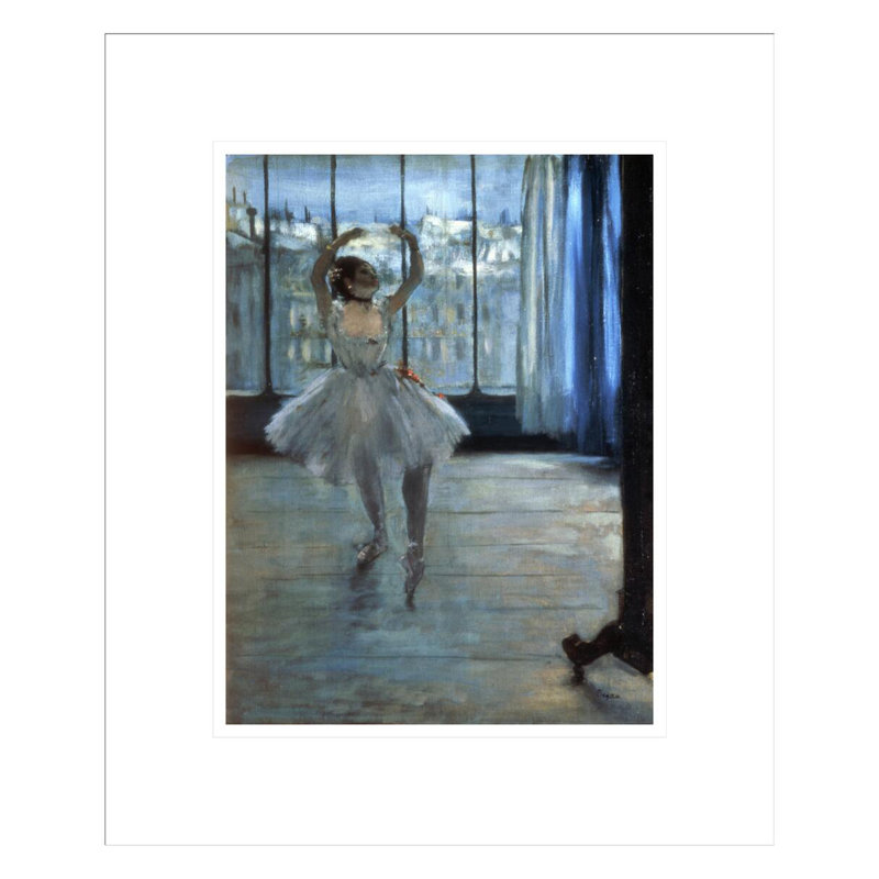 «Dancer in a Window» (Danseur au studio du photographe) par Edgar Degas, impression giclée encadrée, H 16,42 po x l 13,75 po