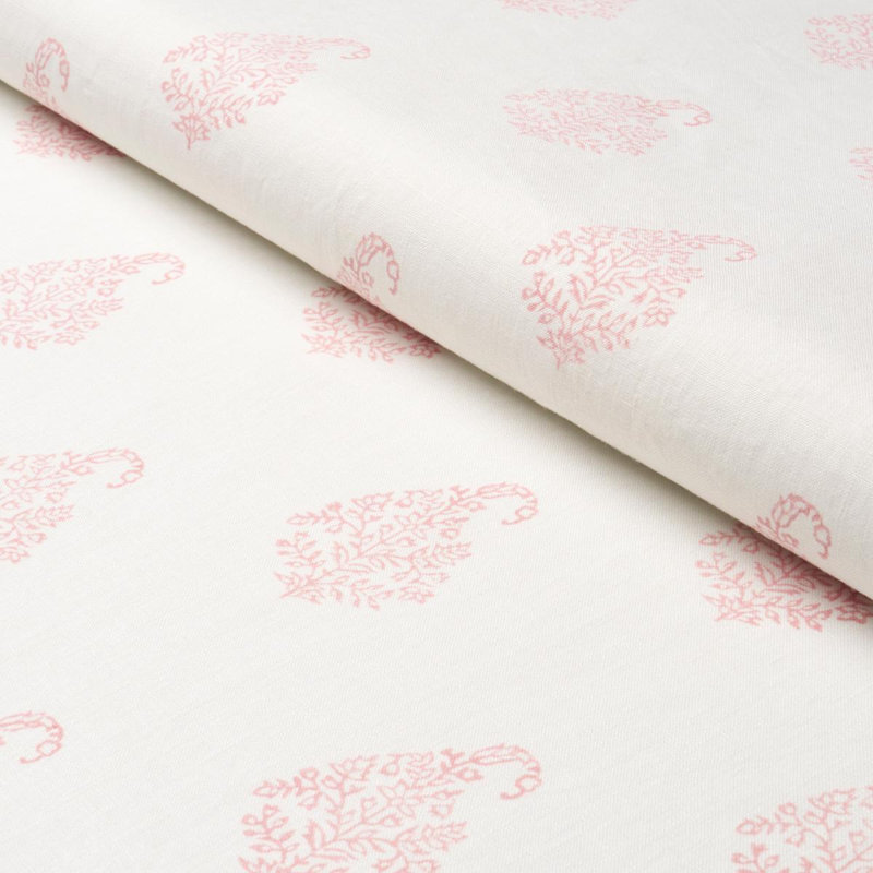 Tissu à motif cachemire Kerala, Rosé