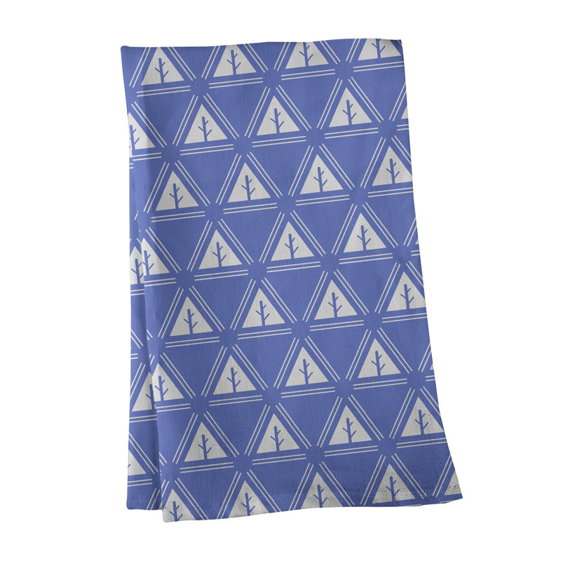 Theo Nath Tea Towel Kitchen Towel, Dark Blue/White, Poly Twill