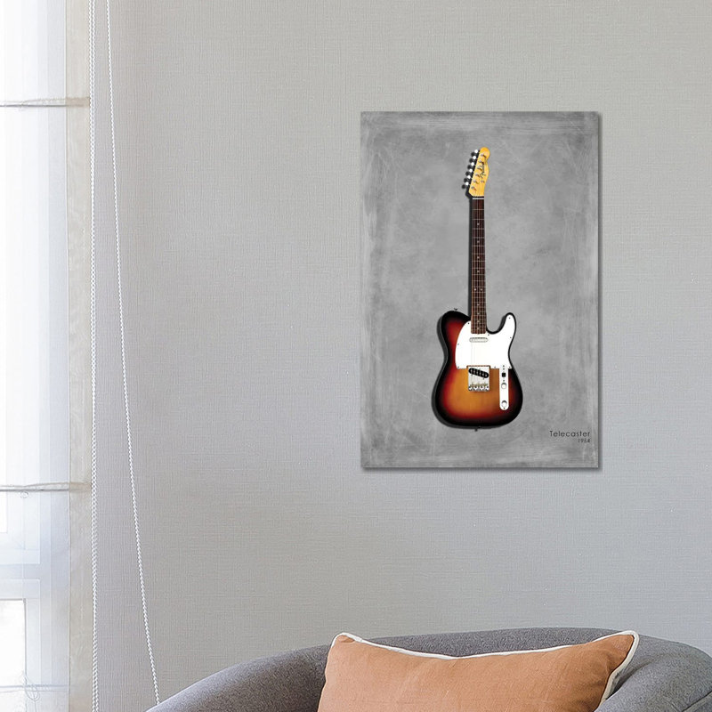 Fender Telecaster '64 by Mark Rogan - Wrapped Canvas Painting