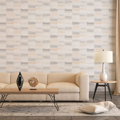 Robbin 10m x 53cm Textured Metallic Finish Non-pasted Wallpaper Roll