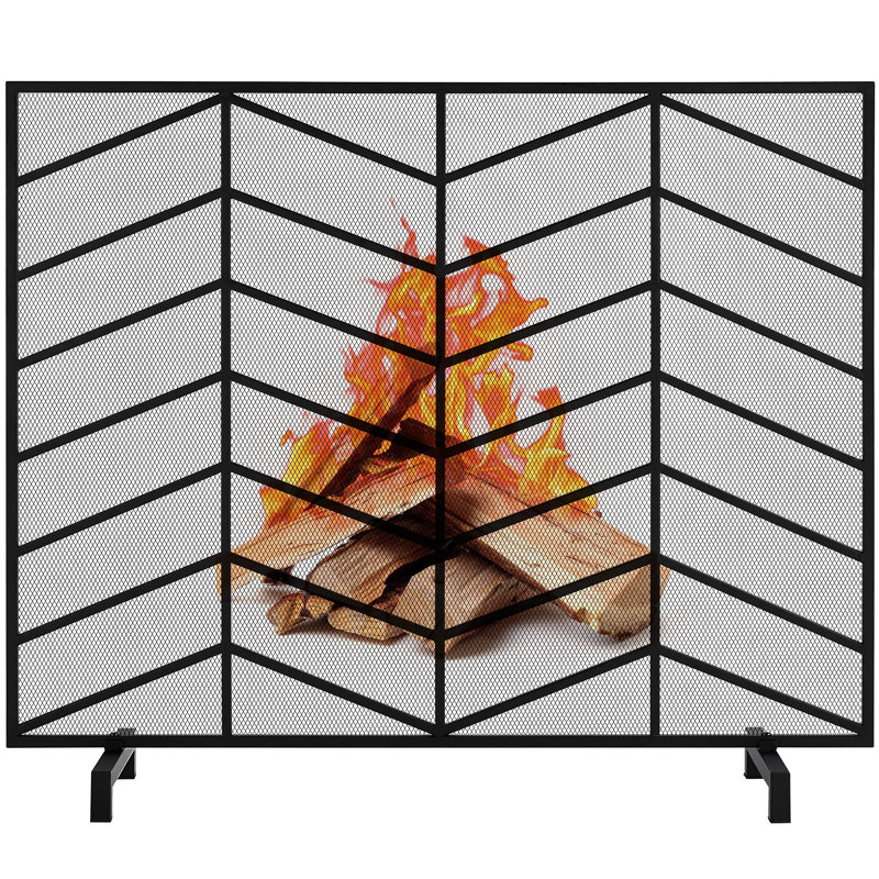Amaryn 187.96cm x 57.15cm Steel Spark Screen