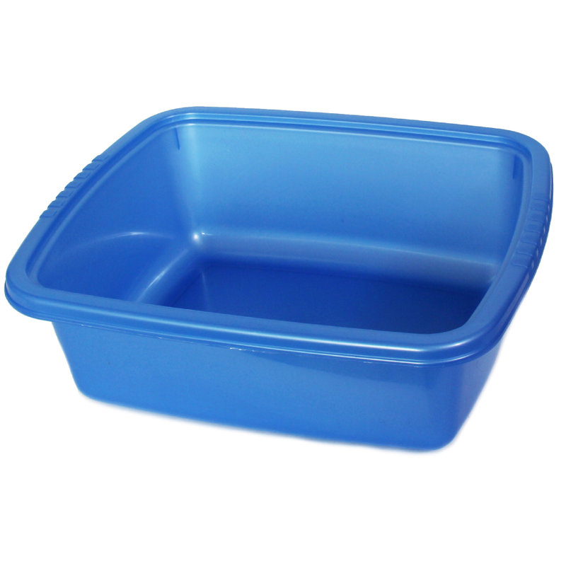 Lavabo à vaisselle en plastique, bleu
