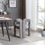 Ensemble de chaises de salle à manger contemporaines rembourrées en velours, confortables et élégantes pour le salon et la salle à manger-754678692