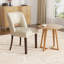 Chaise d'appoint rembourrée en bois massif-1071927990