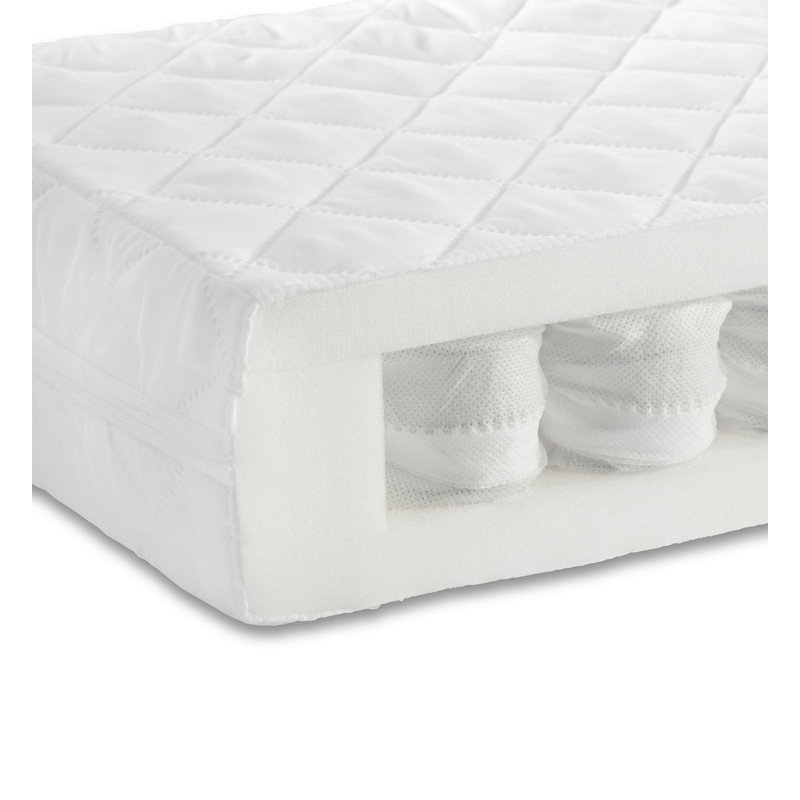 miniuno Hypoallergenic Pocket Spring Standard Cot Mattress 120 x 60cm