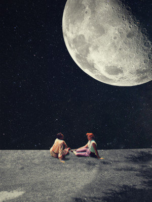 I Gave You the Moon for a Smile by Frank Moth — Abstract Wall Art, Size, Format, Frame Color