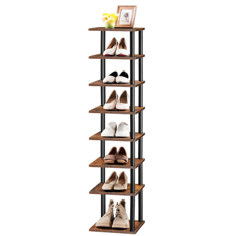 High Narrow Shoe Rack 8-Layer Vertical Shoe Rack Suitable For Small Space Corner Shoe Rack