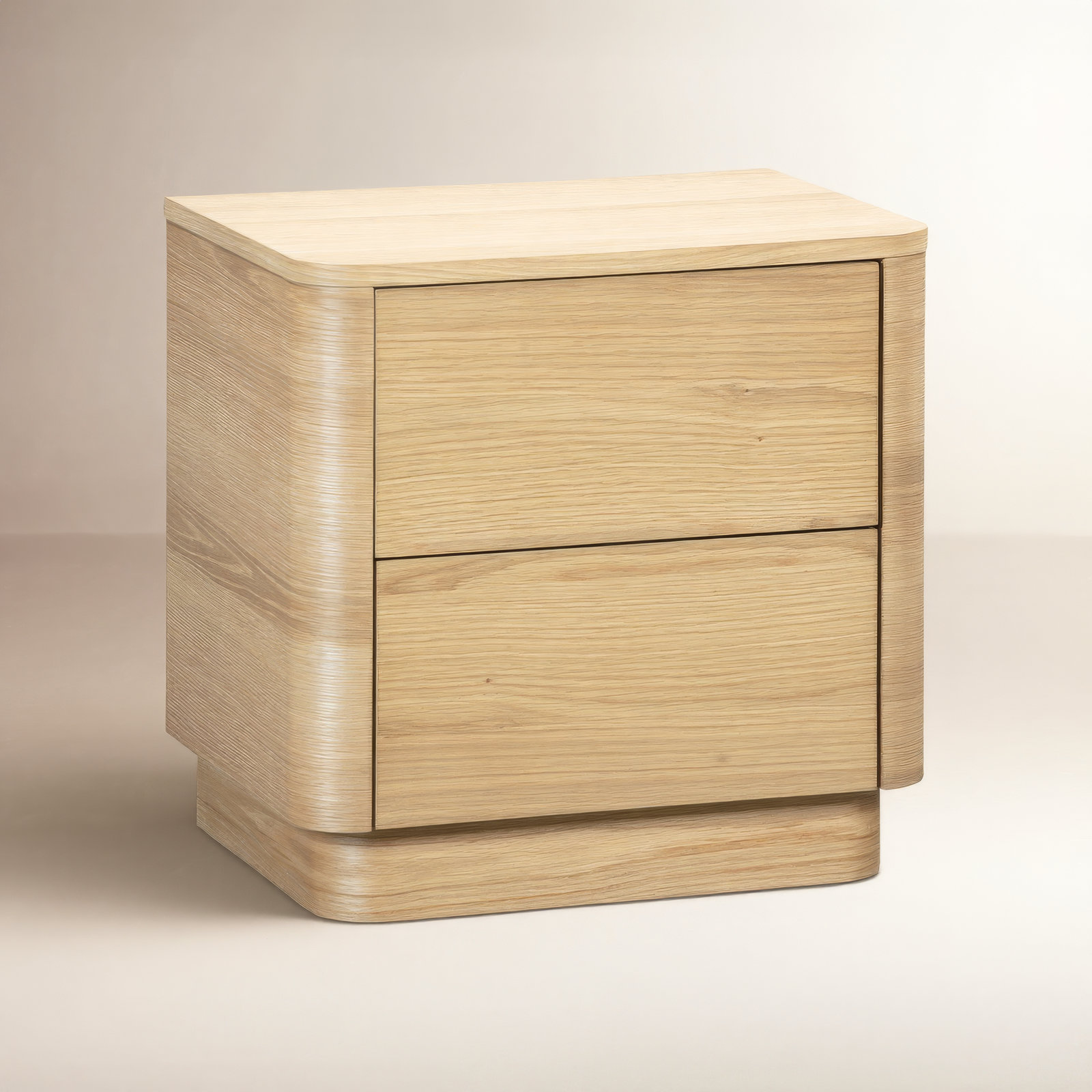 Mille 2-Drawer Nightstand, Oak