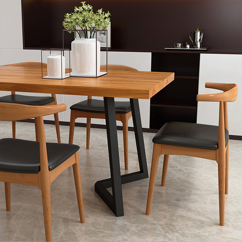 Table de salle à manger Burlywood, H 29,53 po x L 70,87 po x l 31,5 po