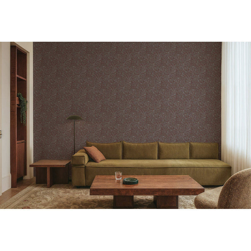 Papier peint cramoisi Florentine Vine