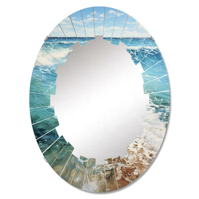 Miroir mural Beach Photo Oceanic Rhythms, Nautical & Beach Modern - Beach Photo Oceanic Rhythms