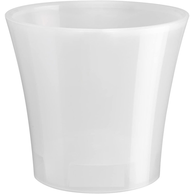 Lilabai Pot Planter, White, 5" H x 5.3" W x 5.3" D