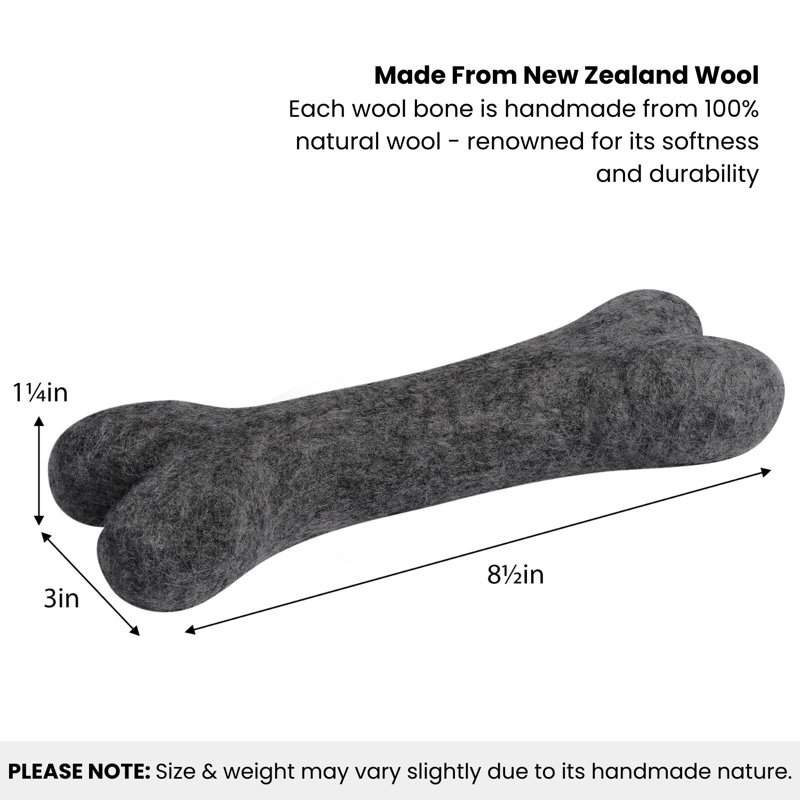 MODWOOL, H 1,25 po x l 8,5 po x P 3 po, Gris foncé