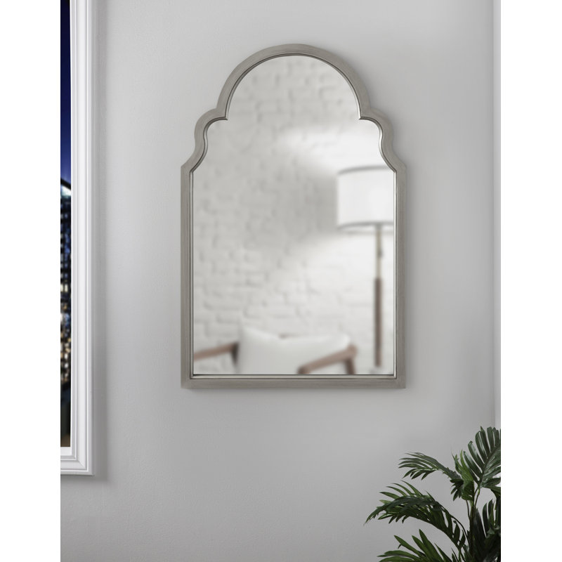 Westin Wood Mirror, 36" x 24", Silver