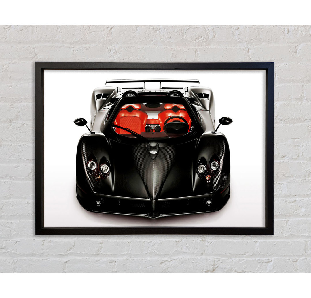 Zonda Jet Black - Einzelner Bilderrahmen Kunstdrucke auf Leinwand