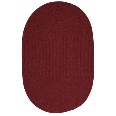 Tapis rouge tressé à la main Markala