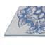 Tapis bleu/blanc cassé tissé à la machine-1203877591