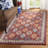 Armintha Geometric Handmade Tufted Wool/Cotton Red/Blue Area Rug-2033006106