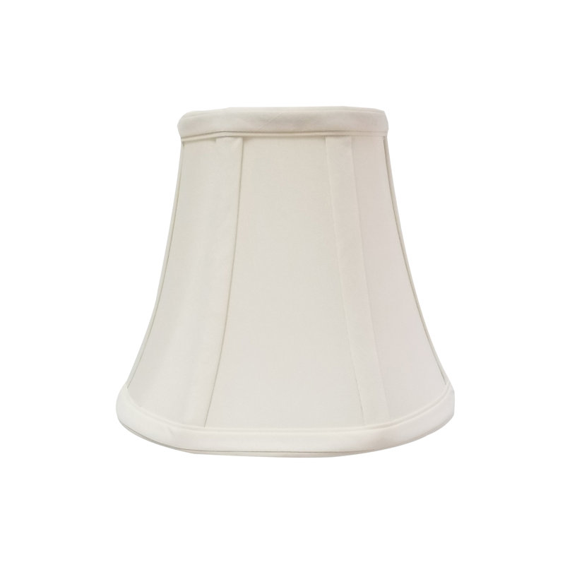 Abat-jour cloche en soie / shantung (à pince), Coquille d'œuf / blanc cassé, H 6,75 po x l 7 po x P 7 po