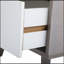 Ensemble de 2 tables de chevet avec compartiment de rangement à tiroirs - gris
