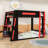 Bunk Bed With Desk, Storage Shelves USB And LED Light-1471701996-1471701994