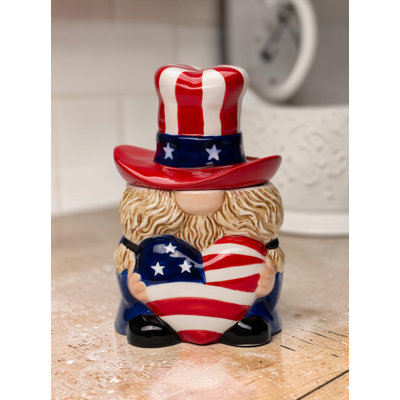 Patriot Gnome Candy Jar