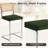 PU Leather Bar Stools With Woven Rattan Back And Metal Legs 1-Pack-1406714042