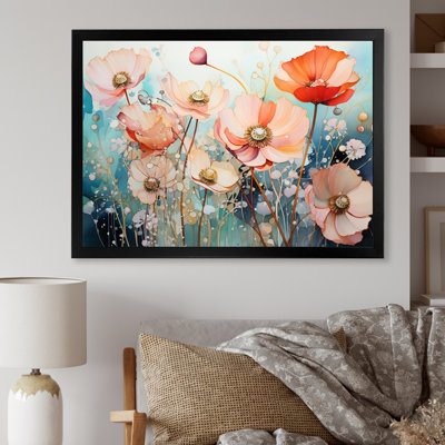 «Vibrant Floral Oasis Field I», reproduction sur toile