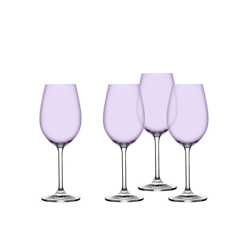 Ensemble de 4 verres à vin Meridian, Lilas