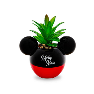 Silver Buffalo Disney Winnie The Pooh Hunny Pot Ceramic Mini Planter with  Artificial Succulent