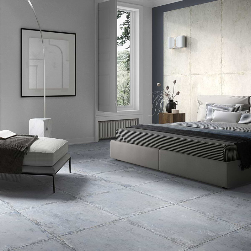 Portrait 24x24 Matte Porcelain Tile, Ocean Blue