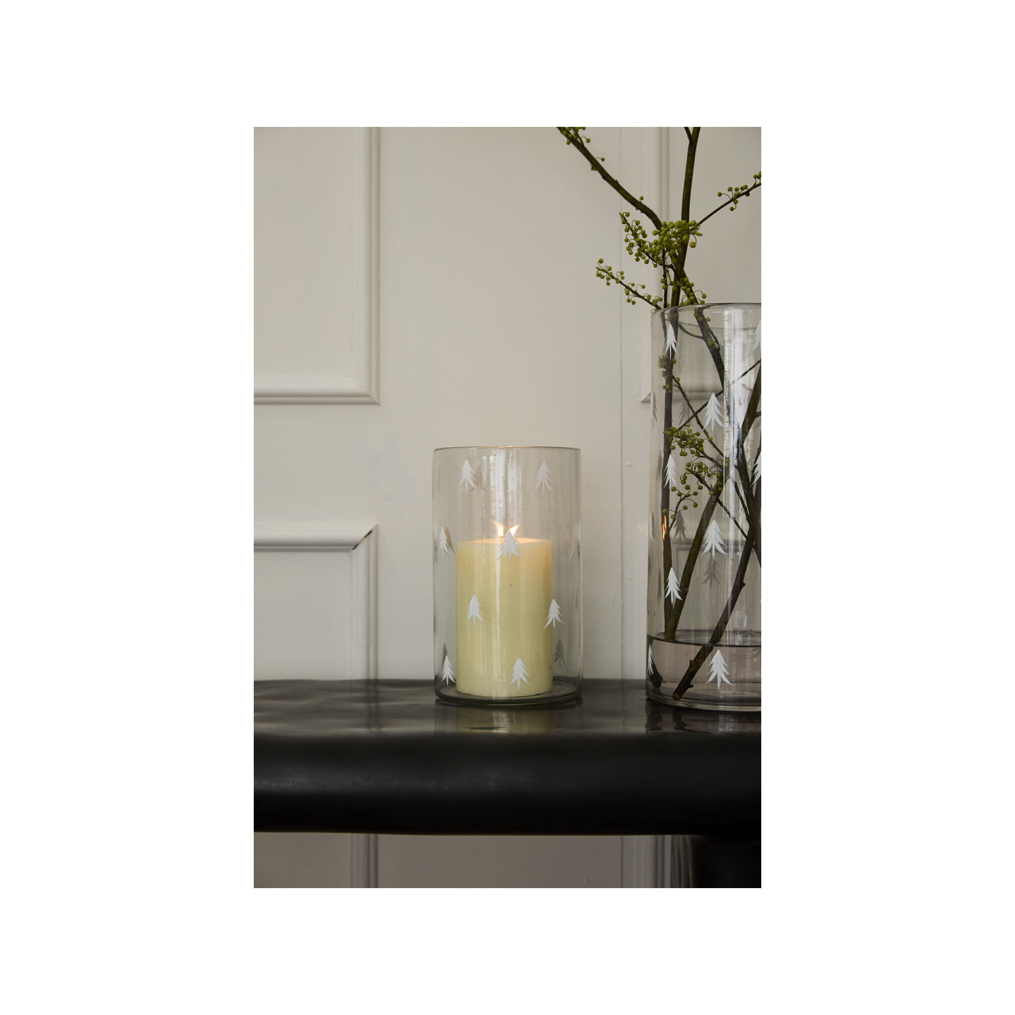 Ovelia 10" Glass Tabletop Votive Holder, 10" H x 6" W x 6" D