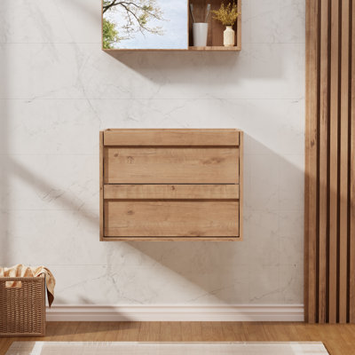 Base de meuble-lavabo flottant mural 24 po seulement, lavabo non inclus
