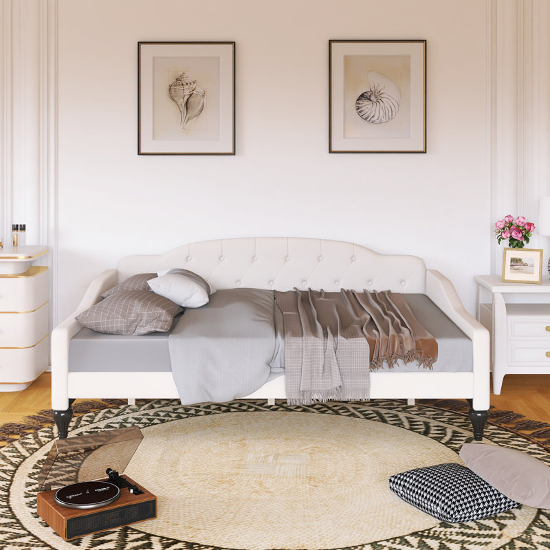 Full Size Upholstered Tufted Daybed