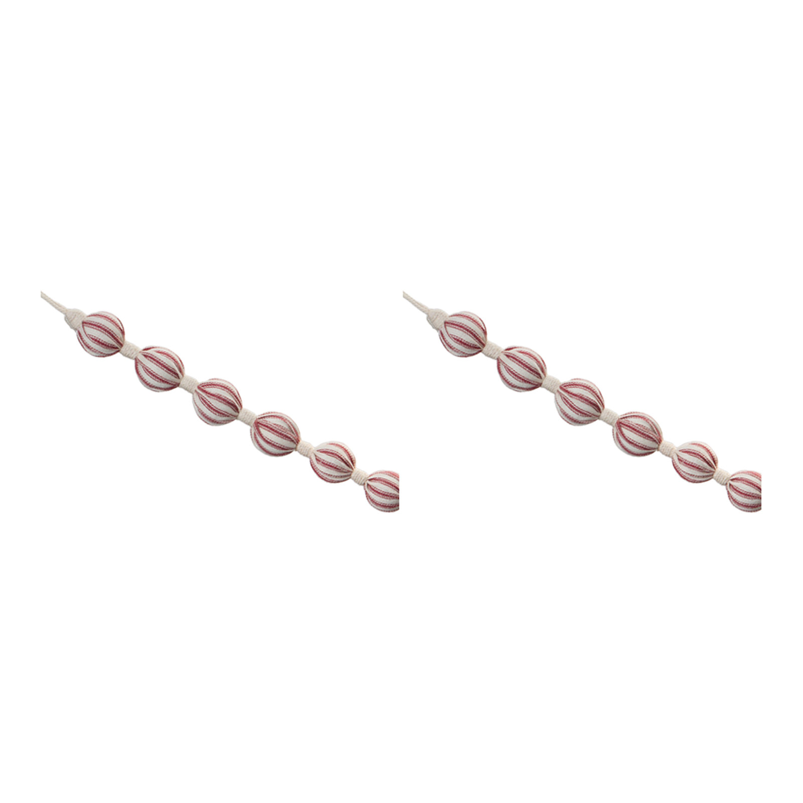 68.25'' in. Faux Garland, Red/Cream
