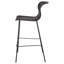 Tabouret de bar brun en faux rotin (ensemble de 2)