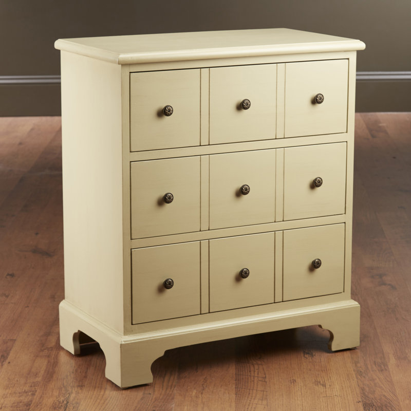 Commode décorative 3 tiroirs Eatonton, Brun clair