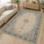 Tapis chenille Blue Classic Medallion, couloir-548186392