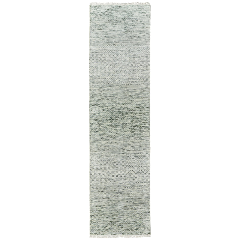 Branson Wool Area Rug in Ivory, Runner 2'6" x 10'
