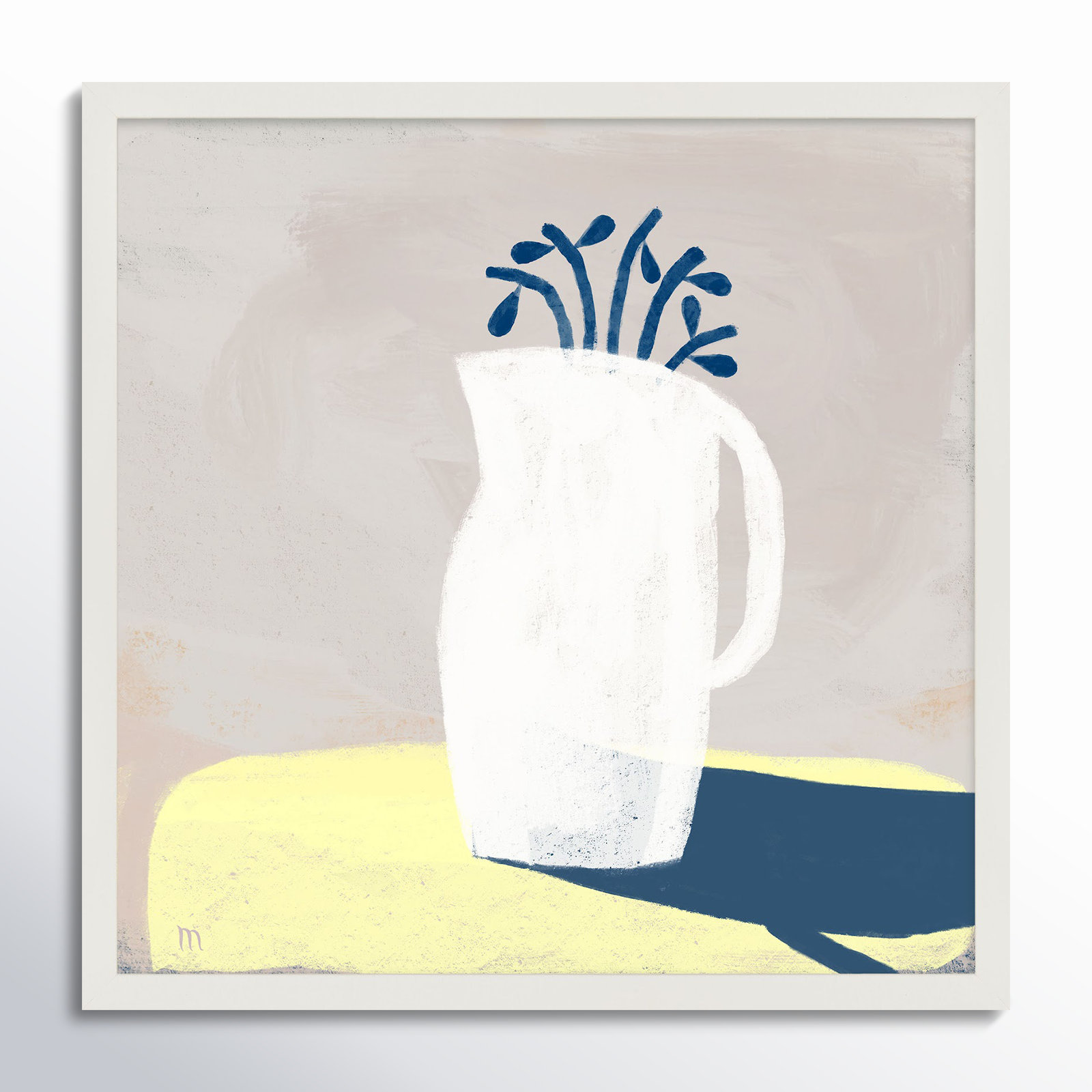 In Full Light by StudioM, White, 24" H x 24" W x 1.25" D