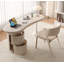 Bureau d'ordinateur en forme d'arc avec tiroirs Light Luxury-1817710234