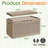 GUNJI 48'' W 102 Gallons Water Resistant Resin Lockable Deck Box-94552852
