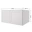 HOMEIBRO Meuble mural standard Shaker en contreplaqué, prêt à assembler, 91,4 cm (L) x 61 cm (P) x 38,1 cm (H), couleur gris tourterelle, 91,4 cm (L) x 61 cm (P) x 38,1 cm (H).-915285825-915386474